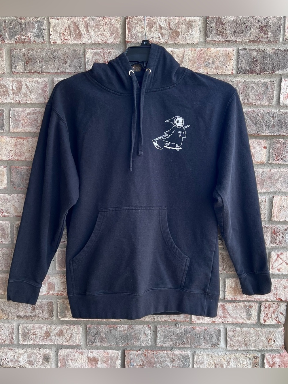 🍒💣 Independent skater/ surfer grim reaper hoodie